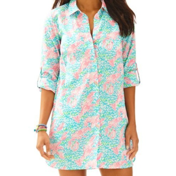 Lilly Pulitzer Dresses & Skirts - Lily Pulitzer Jupiter Island Tunic Lobstah Roll